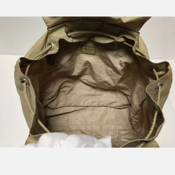 Vintage Prada Large Nylon Backpack Cammello - Picture 8 of 14